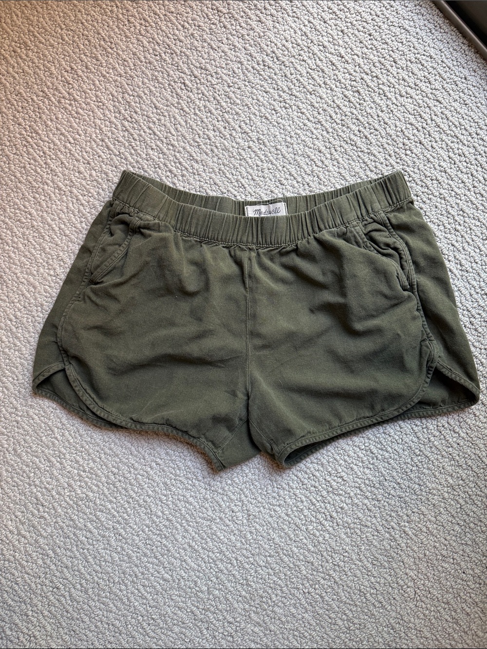 Madewell Olive Green Women's Casual Shorts